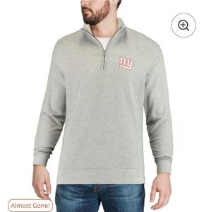Vineyard Vines New York Giants Shep Shirt Quarter Zip Gray Pullover Small